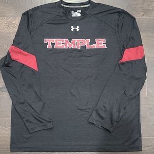 Men's XL Under Armour Temple Owls Long Sleeve T
